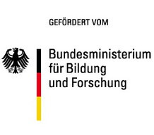 Schriftzug des Förderers Bunderministerium für Bildung und Forschung